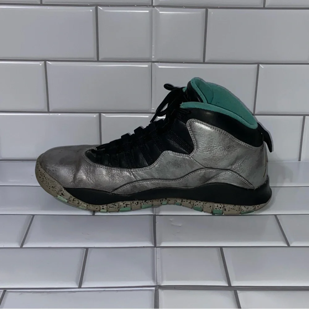 Jordan 10 Retro Statue of Liberty Silver Teal Men’s Size 11 - Picture 7 of 9